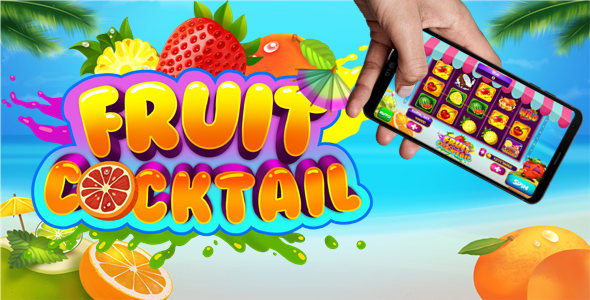 Tragamonedas Fruit Cocktail – pantalla principal con carretes de frutas, cerezas y sandías